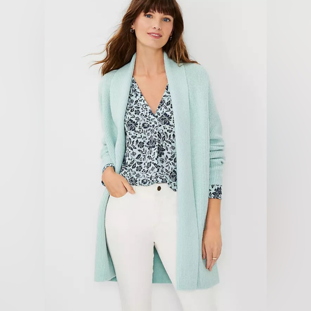 Ann Taylor Women’s Blue Cardigan New Sweater L